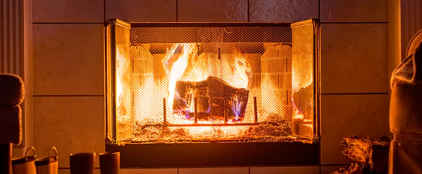 Mendota Hearth Landscape Fireplace Installation in San Luis, Arizona