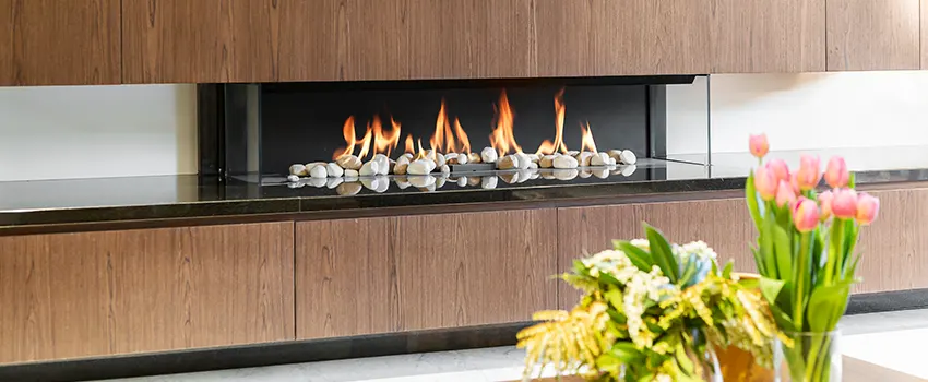 Double-height Fireplace Design Refurbishment in San Luis, Arizona