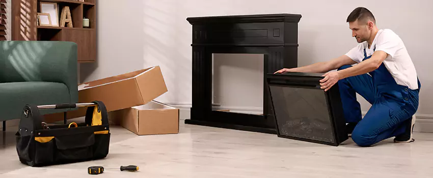 Old Rusted Metal Fireplace Repair And Replacement in San Luis, AZ